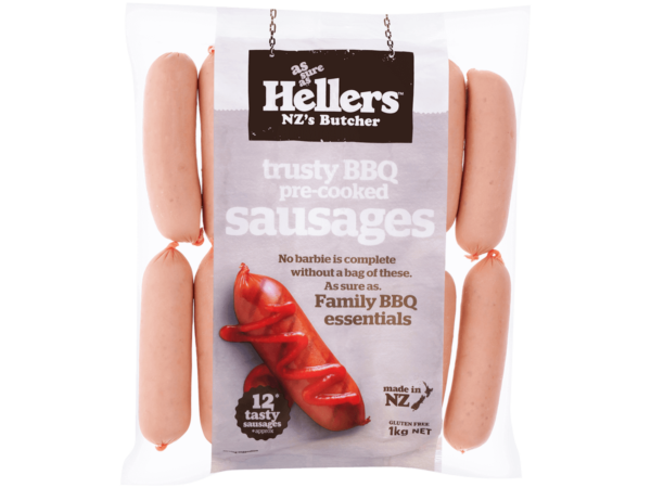 Hellers Precooked Sausages 5" 1kg