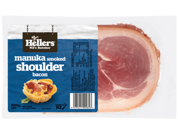 HELLERS SHOULDER BACON 600G