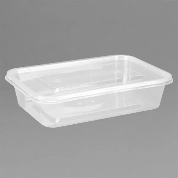 Microwavable Container w/ Lid 500ml - 50pcs