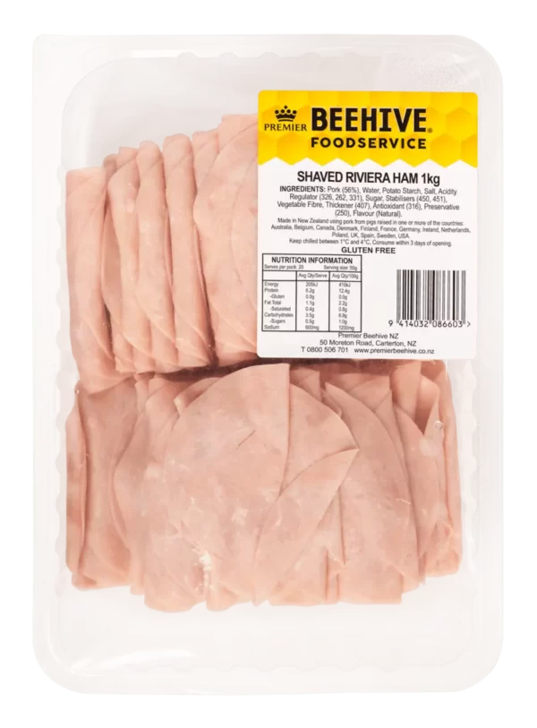 Medallion Riviera Leg Shaved Ham 1kg